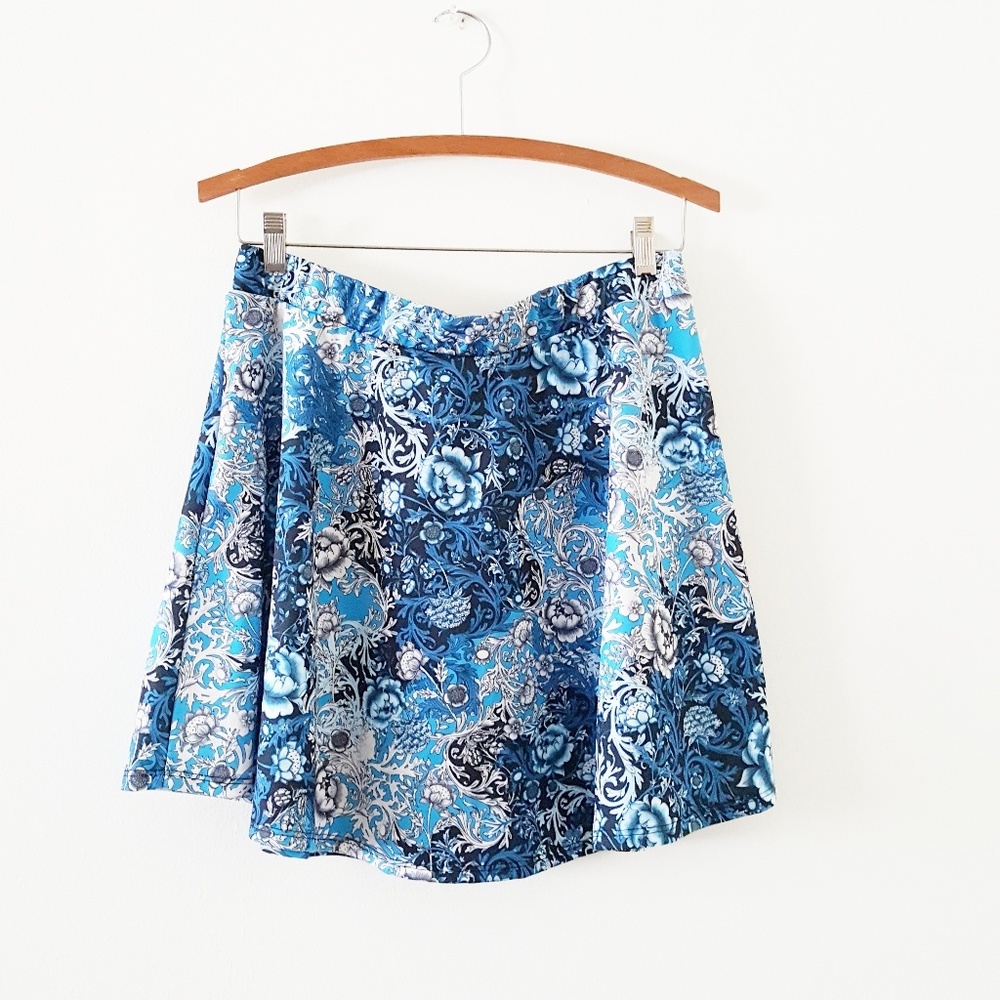 Floral Paisley Skater Skirt